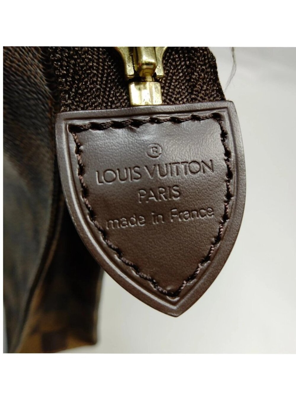 Authentic Louis Vuitton Damier Ebene Poche Toilette 26 Cosmetic Pouch Clutch Bag - Picture 9 of 15